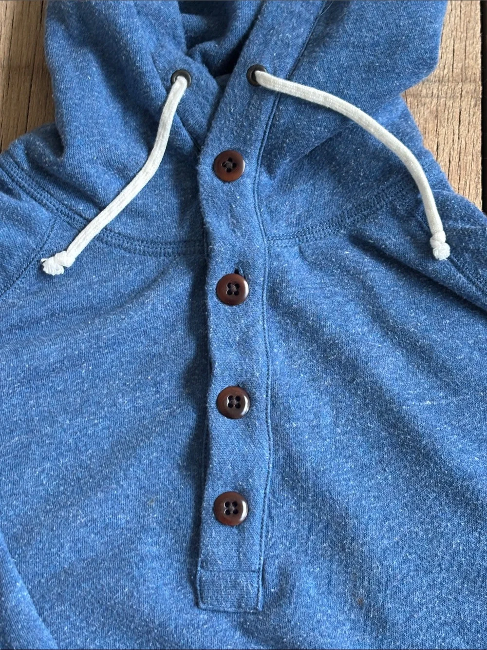 J Crew Men’s XL Blue Hooded Sweatshirt